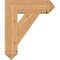 Ekena Millwork Traditional Arts and Crafts Smooth Bracket w/ Offset Brace, Western Red Cedar, 7 1/2"W x 22"D x 26"H BKT0806X22X26TRA03SWR - alternate 3